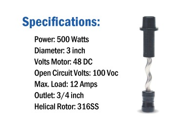 HydroTron Solar Submersible Pump - HS20-100 - Specification