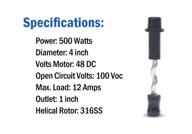 HydroTron Solar Submersible Pump - HS40-70 - Specification